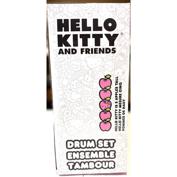 Hello Kitty & Friends Drum Set For Kids 24M+ With Cymbal & Sticks By Sanrio - Picture 4 of 6